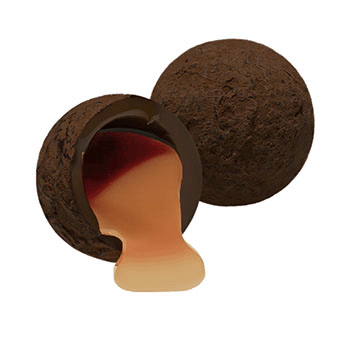 karamel, chokolade, gave